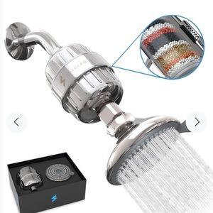 NWT SparkPod Multi-Stage filtration Showerhead for hard water neutral PH